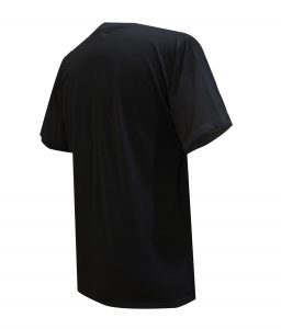 CAMISETA ALGODON/ELASTANO CUELLO EN V - NEGRA - Imagen 2